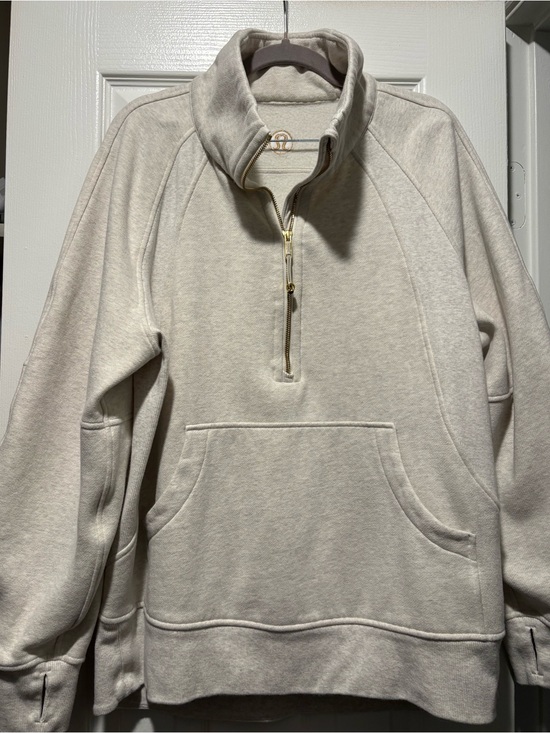 lululemon athletica Tops - Women’s Lululemon scuba oversized pullover,  heathered bone color, size L